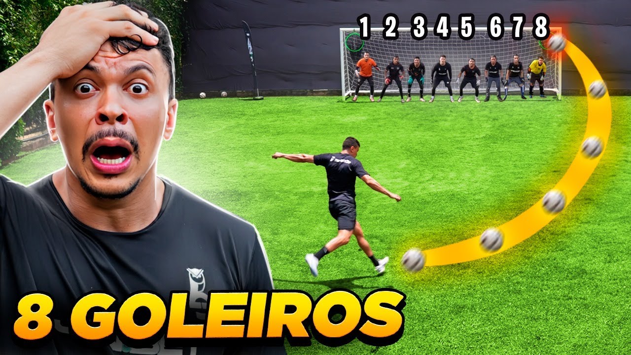 AMADORES x 8 GOLEIROS! SERÁ QUE DÁ PARA FAZER GOL??? 😱😳