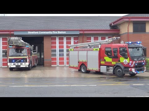 Stretford Pump And Hydraulic Platform Turnout - Greater Manchester Fire & Rescue Service