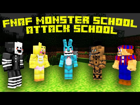 Attack FNAF Monster School (Minecraft Animation)