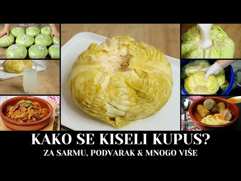 KAKO SE KISELI KUPUS ZA SARMU, PODVARAK I MNOGO VIŠE? HOW TO MAKE SAUERKRAUT AT HOME