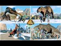Human Hunting Animations of All Dinosaurs & Flying Reptiles in Arctic 🦖 Jurassic World Evolution 2