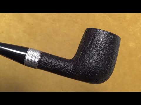 Pipa Dunhill Shell Briar gruppo 4-4103 con vera in argento lavorata a filo (2021)