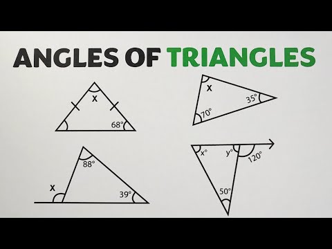 Angles of Triangle: Sum of Interior Angles and Exterior Angle Theorem by @MathTeacherGon