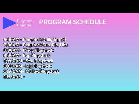 Playstack Channel Monday Program Schedule