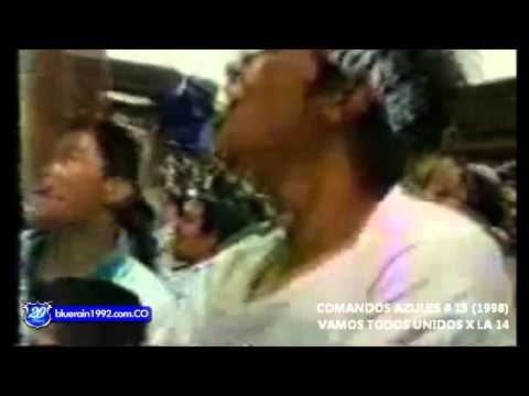 "TODOS UNIDOS X LA 14 (1998)" Barra: Comandos Azules • Club: Millonarios