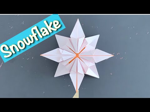 ORIGAMI SNOWFLAKE EASY TUTORIAL