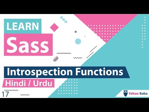 Sass Introspection Functions Tutorial in Hindi Urdu