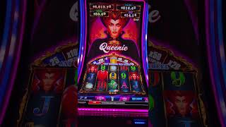 BIG WIN on QUEENIE Slot Machine!! $5.00 MAX Bet Bonus!!
