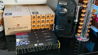 Nespresso Capsule, Nespresso Coffee mashine & of course a cup of Coffee
