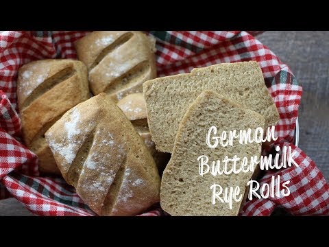 German Brotchen Buttermilk Rye Rolls