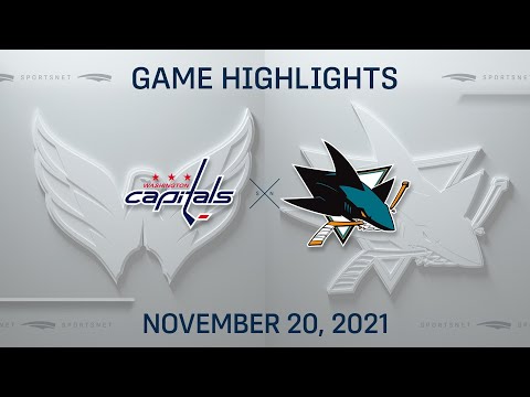 NHL Highlights | Capitals vs. Sharks - Nov. 20, 2021