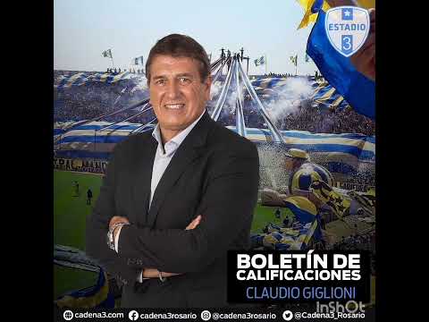 Boletín de Calificaciones San Lorenzo 1 - 0 Rosario Central (Claudio Giglioni en Cadena 3 Rosario)