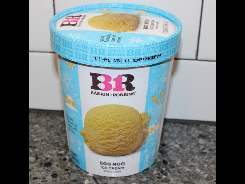 Baskin Robbins Egg Nog Ice Cream Review