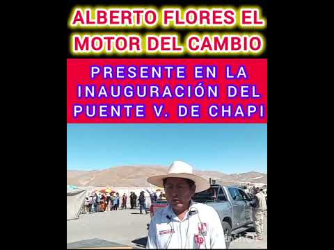 ALBERTO FLORES  PRESENTE EN LOS GRANDES ACONTECIMIENTOS QUE MARCAN LA HISTORIA DE CERRO COLORADO