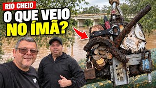 ⚠️RIO tá cheio o que vamos tirar com a Pesca Magnética acompanha nesse VÍDEO nossa AVENTURA⛈️🧲🤔 