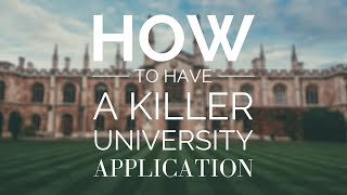 Write a Killer Personal Statement - My Cambridge Application