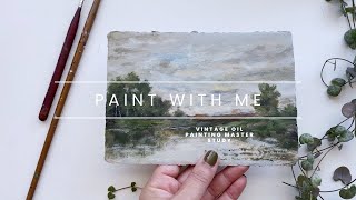 Paint with me 🎨 Master study of vintage oil painting in acrylics