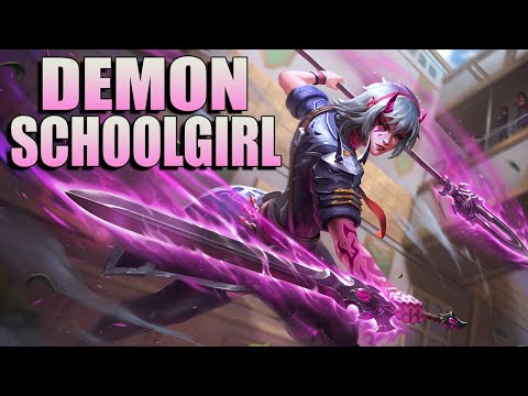 NEW MULAN SKIN IS A DEMON SCHOOLGIRL I GUESS IDK - Masters Ranked Duel - SMITE