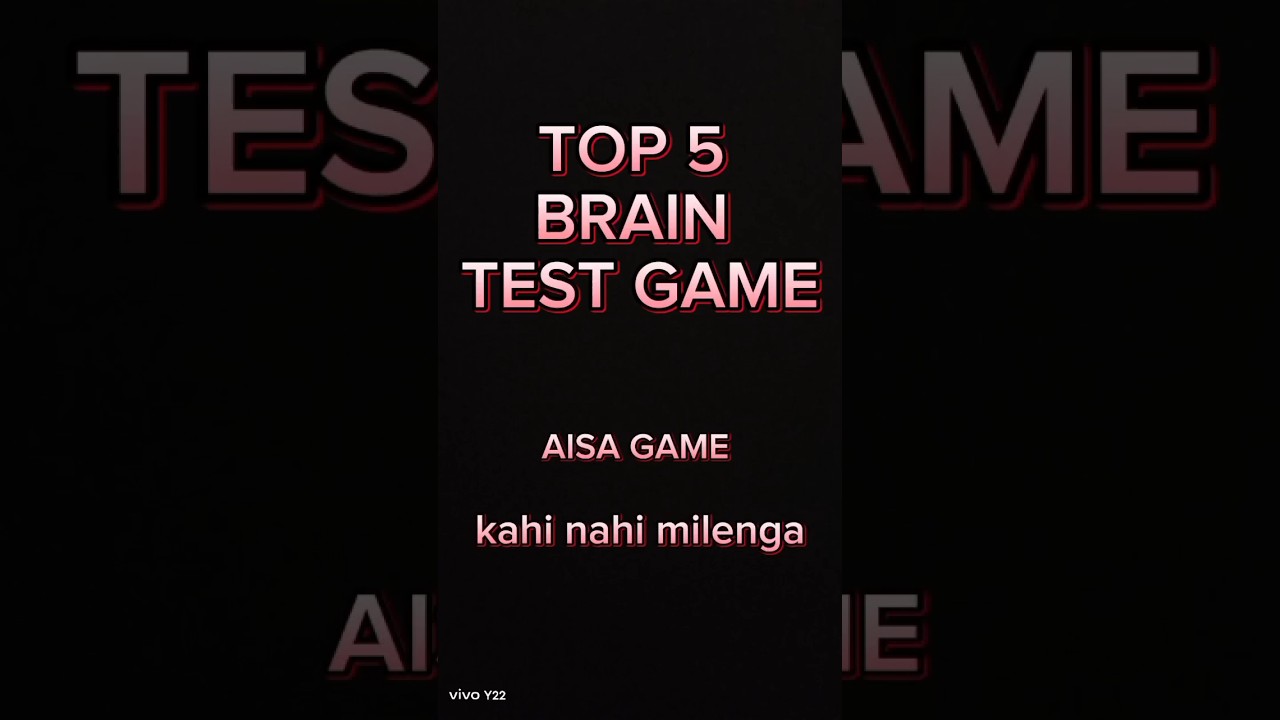 Top 5 brain games || top brain games for android || top brain games for android #game #viral