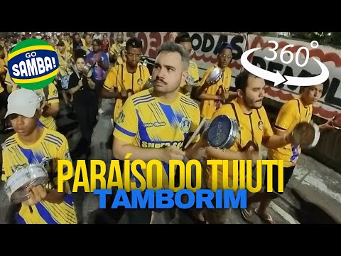Paraíso do Tuiuti's tamborim design for 2026! 360°