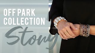 Black and White Crystal, Silver tone Over Brass Crossover Ring Related Video Thumbnail