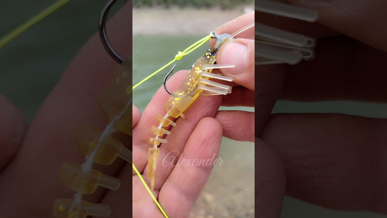 A fishing knot ideal for attaching plastic fishing lures