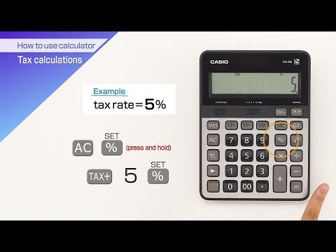 CASIO【How to use calculator Tax calculations】