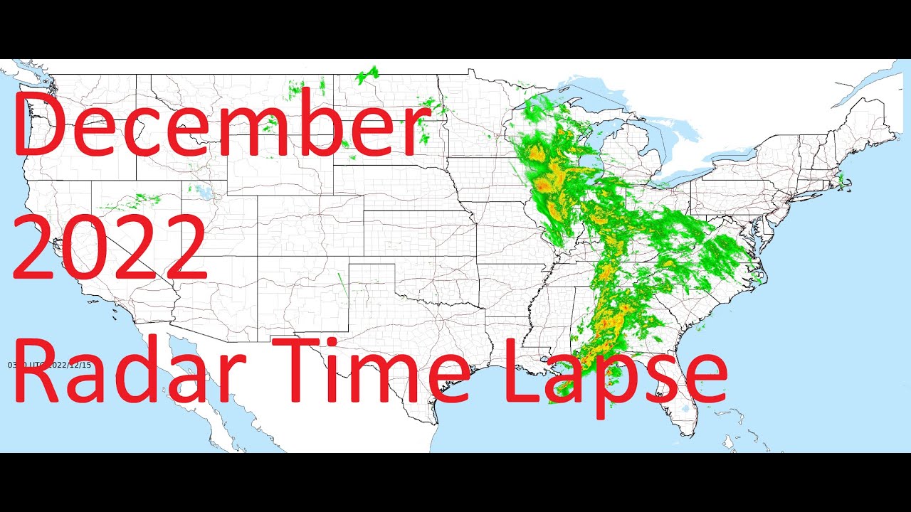 December 2022 US Weather Radar Time Lapse Animation