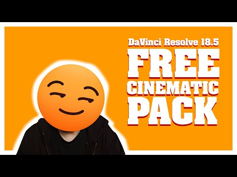 Davinci Resolve 18.5 -How to Get free MotionVFX cinematic pack