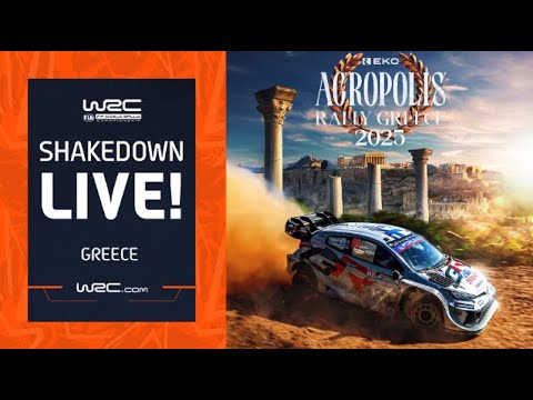 LIVE 🔴 Shakedown | WRC EKO Acropolis Rally Greece 2025 🇬🇷