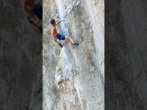 Greed 8c+, climbing in Thailand. Video with climbed.