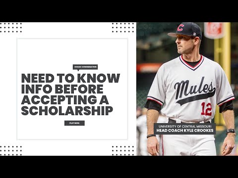 Watch This Before Accepting a Scholarship 