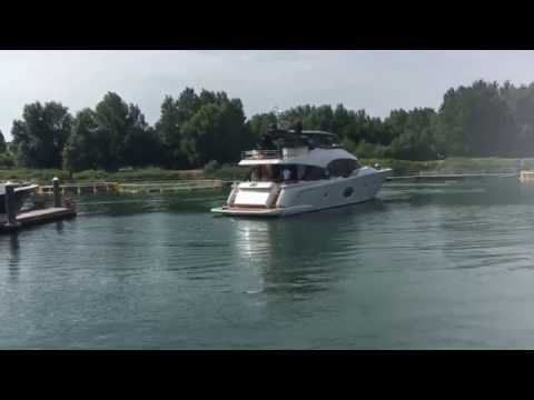 The first video of the Montecarlo yacht 80 driving