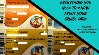 Everything you need to know about your cruise card