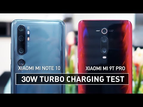 Xiaomi Mi Note 10 & Xiaomi Mi 9T Pro 30W Tubro Charging Test