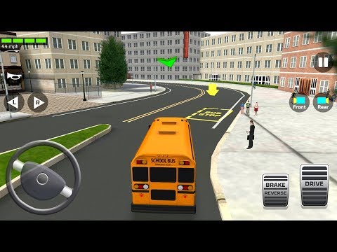 Super High School Bus Driving Simulator 3D 2019 (by Games2Win) Android Gameplay [HD]