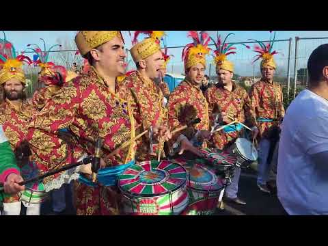 bateria escola de samba Juventude Vareira arrancada Carnaval de Ovar 2024