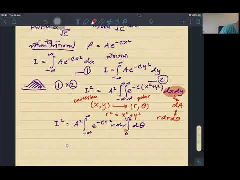 PHY207/508 หลังกลางภาค - 10.1 - Gaussian Function
