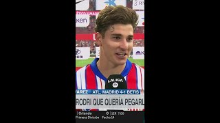 Download lagu 'LE DIJE A RODRI QUE QUERÍA PEGARLE...': Julián Álvarez sobre su golazo de tiro libre | #Shorts mp3