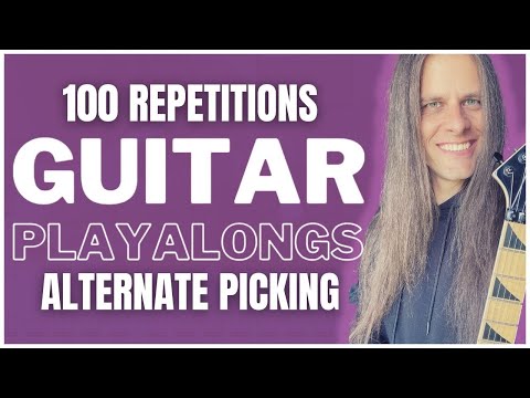 Alternate Picking Lesson for Guitar | play along pentatonic scale
