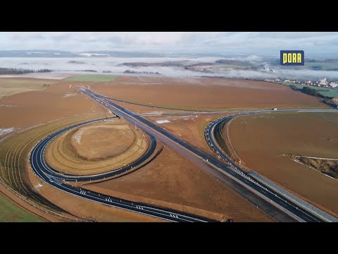PORR Czech Republic: Time-lapse from the construction of the D11 motorway, section Smiřice - Jaroměř