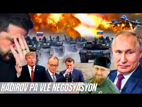 Kadiròv pa vle negosyasyon😱mobilizasyon fòse 100 mil moun - Larisi make pwen🗨️Plan sekrè kont Trump