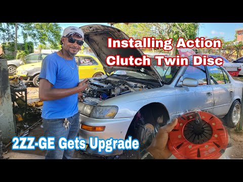 Bossy D Installing Action Clutch Twin Disc For Next Race Meet | 2ZZ-GE Upgrade
