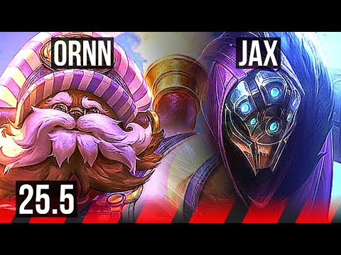 ORNN vs JAX (TOP) | 1300+ games, 6/2/9 | KR Master | 25.5