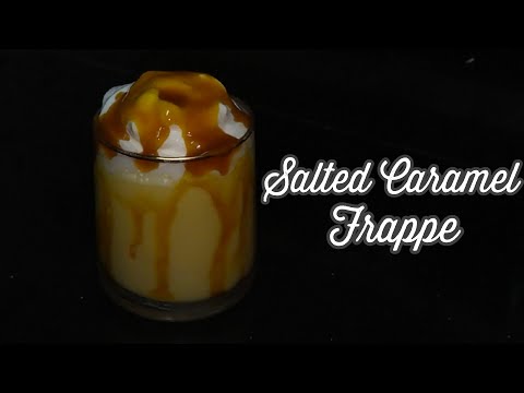Salted Caramel Frappe Recipes | Homemade Salted Caramel Frappuchino At Home | Caramel Frappuchino