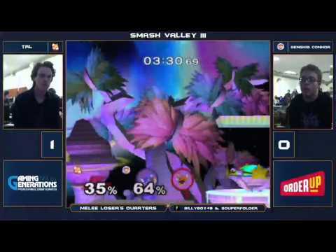 Smash Valley III Melee Singles Loser's Quarters - TRL vs Genghis Connor