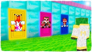 ¡NO ELIJAS LA PUERTA EQUIVOCADA DE LOS YOUTUBERS .EXE EN MINECRAFT! TINENQA, KIRON Y TATITO