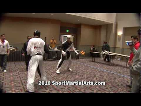 Ross Levine v Cass Sigmon - Men's HW point sparring grands - 2010 Amerikick Internationals