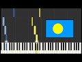 Palau National Anthem Belau Rekid Piano Tutorial