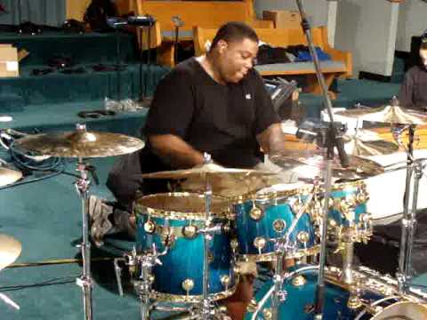 Aaron Spears at Drummers For Jesus 2010 Rehearsal
